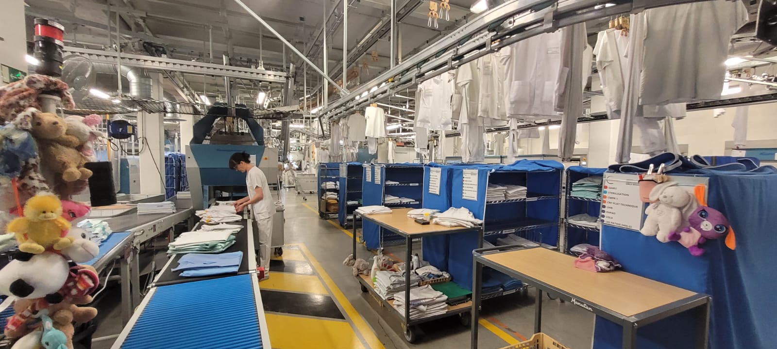 Visite de la blanchisserie